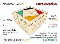 Explicações de Matemática A (Massamá/online)