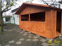 Domek handlowy 2 drewniany kiosk sklepik producent