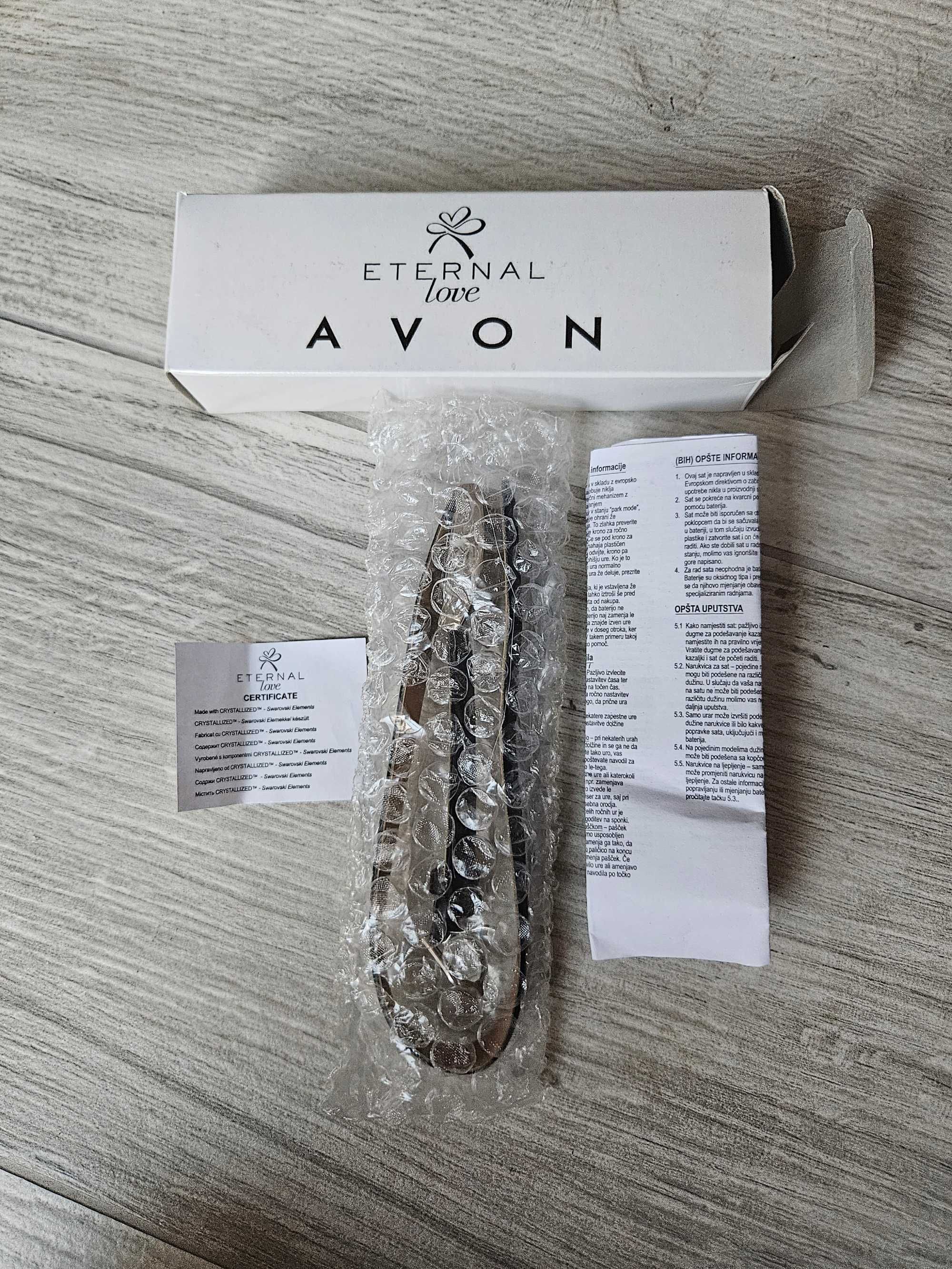 Zegarek Eternal Love z kryształami Swarovski damski avon