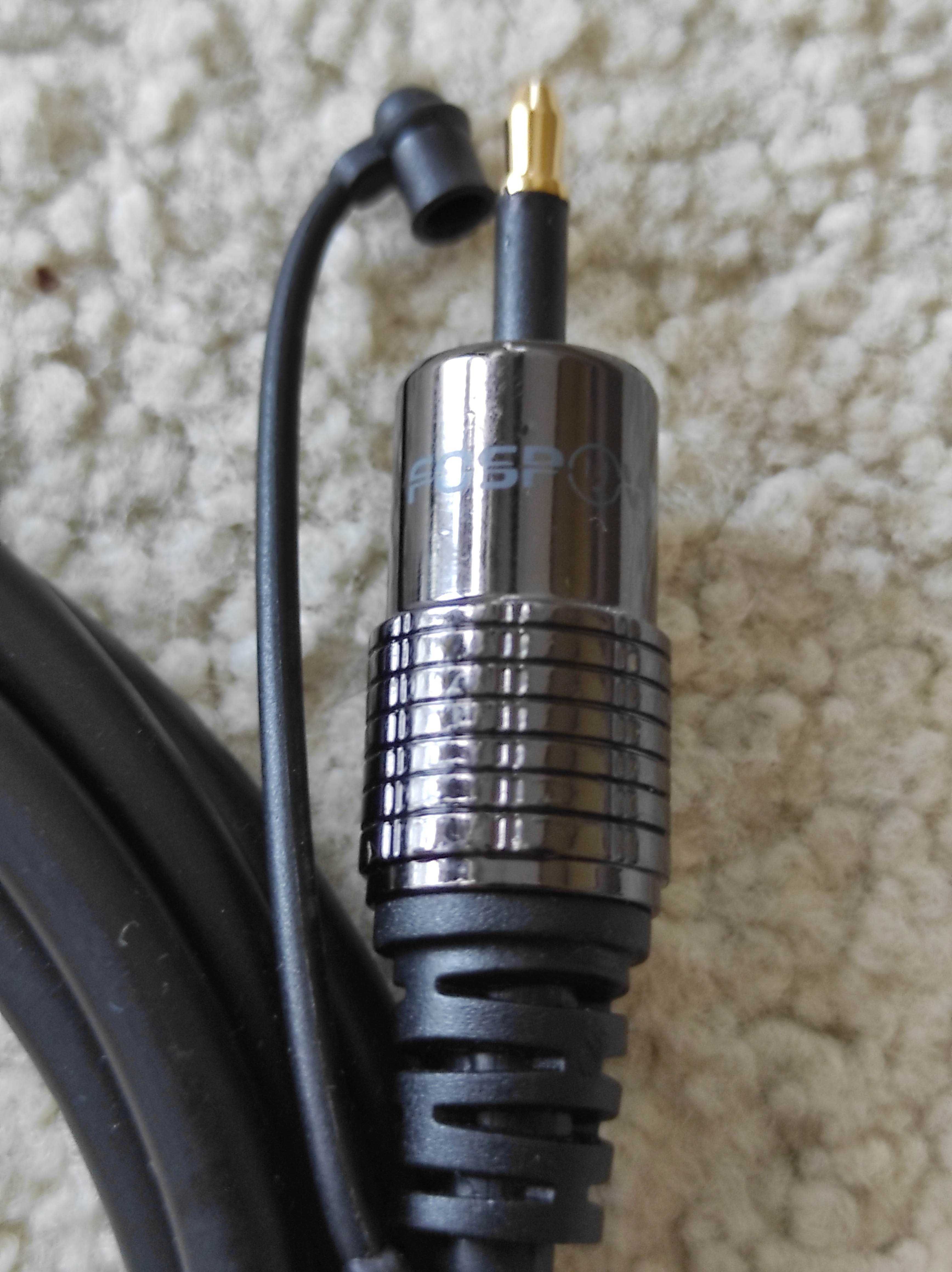 Cyfrowy optyczny kabel Toslink do Mini Toslink Audio 24 karat