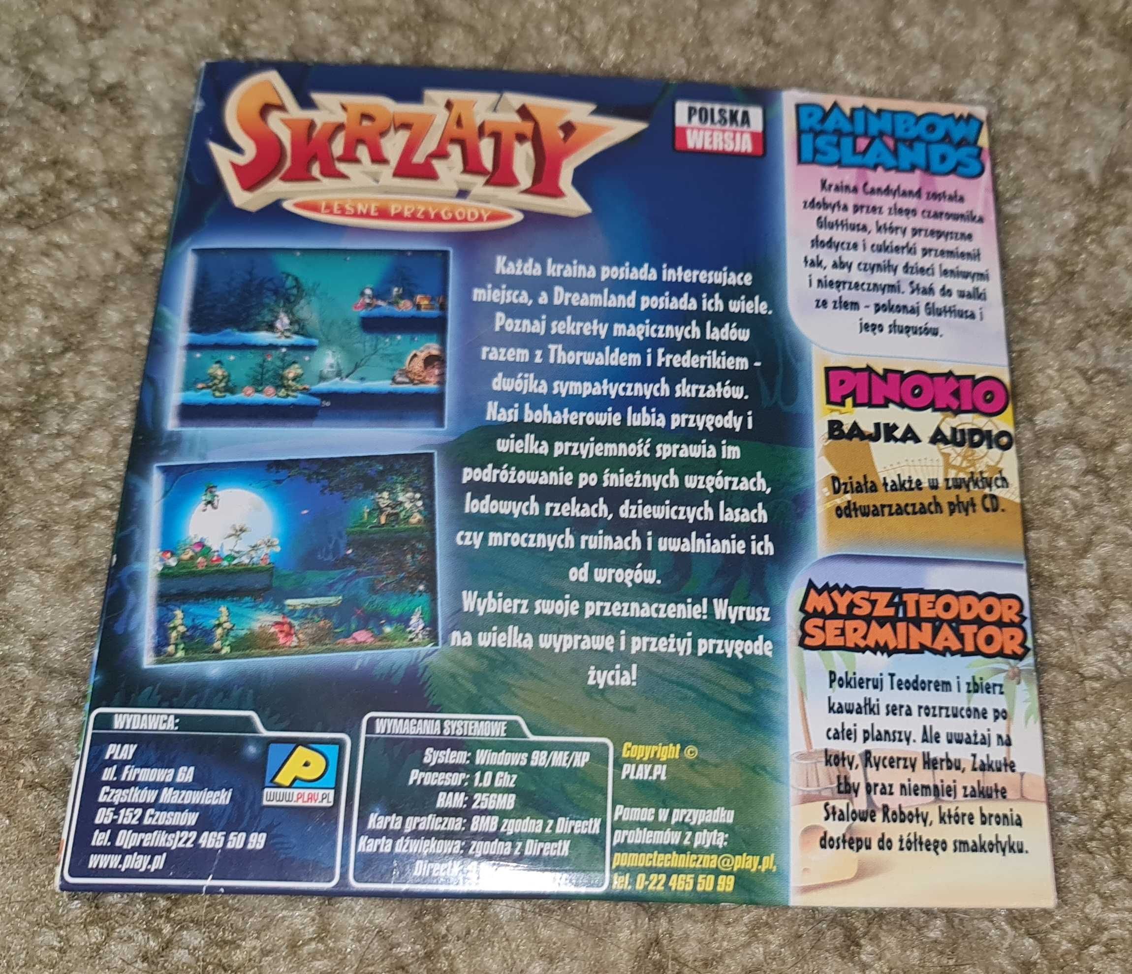 Skrzaty Leśne Przygody / Rainbow Islands /MIŚ TEODOR 3D / PC / PL / DB