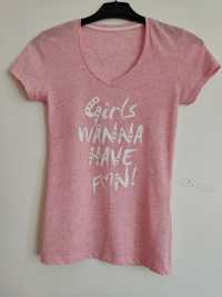 Bluzeczka T-shirt dziewczęca S/XS