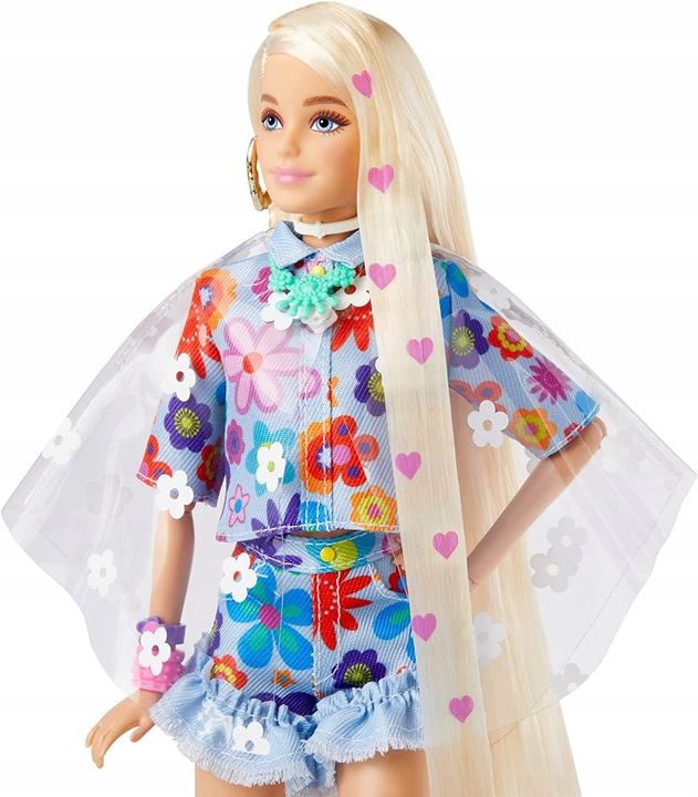 Lalka Barbie Extra Lalka W Wiosennym Ubraniu + Króliczek + Akcesoria