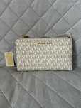 Duży portfel damski Michael Kors Jet set monogram vanila