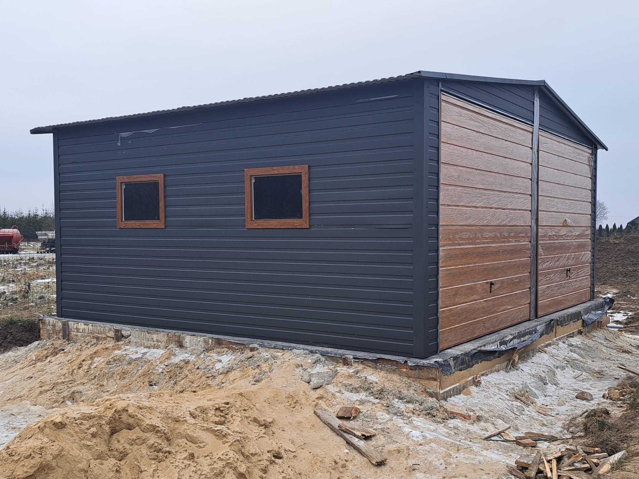 TYPOWY Garaż Blaszany 6x6 - PRODUCENT - Garaże Blaszane - Maj-Blach