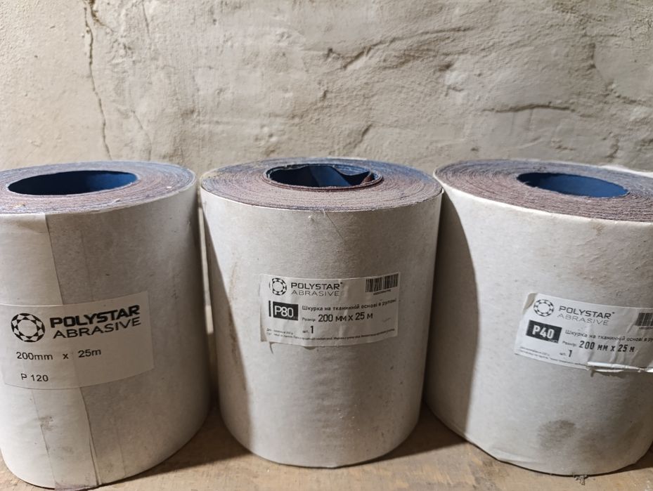 Шкурка на тканинній основі в рулоні