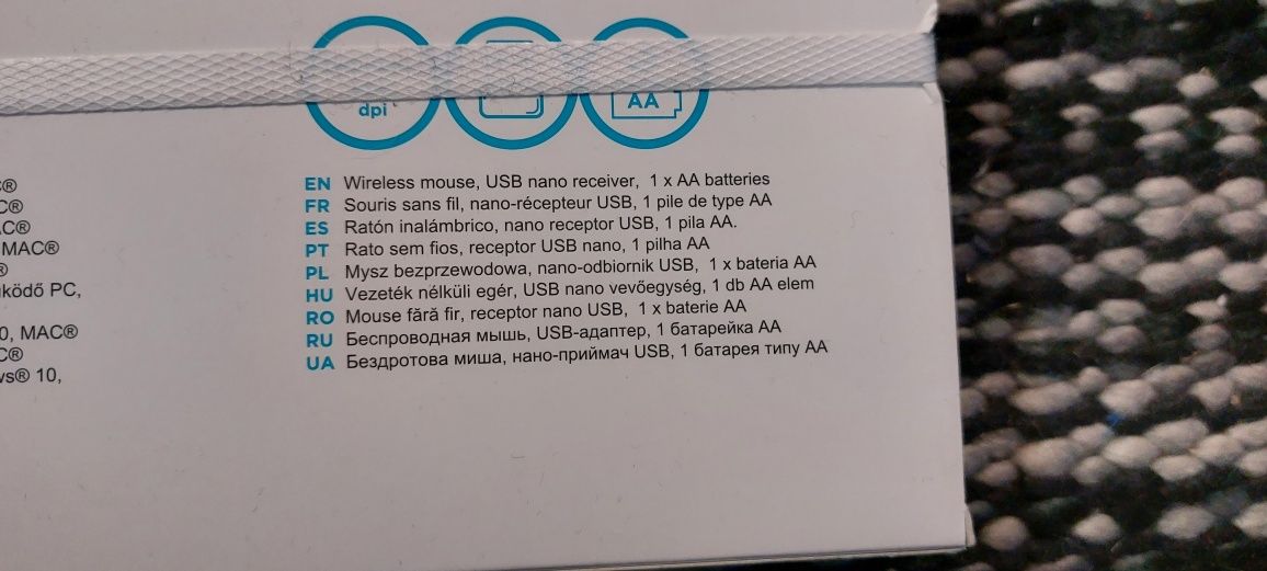Zestaw bezprzewodowy klawiatura + mysz