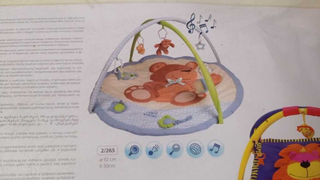 Б/В Розвиваючий килимок для дітей з дугами Canpol Babies Ведмедик