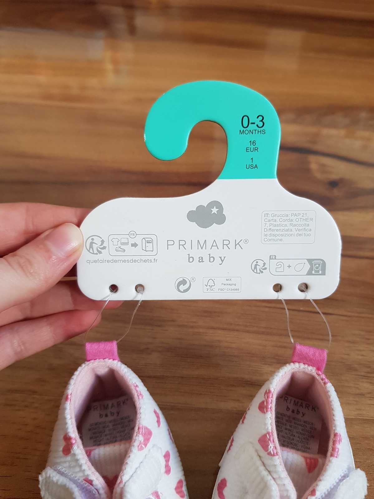 Buty sportowe z wysoką cholewką dla dziecka 0-3 miesięcy Primark Baby