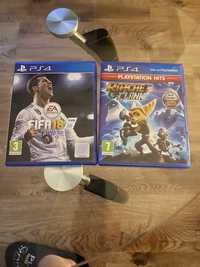 Gra Fifa 18 i Rachet Clank na PS 4