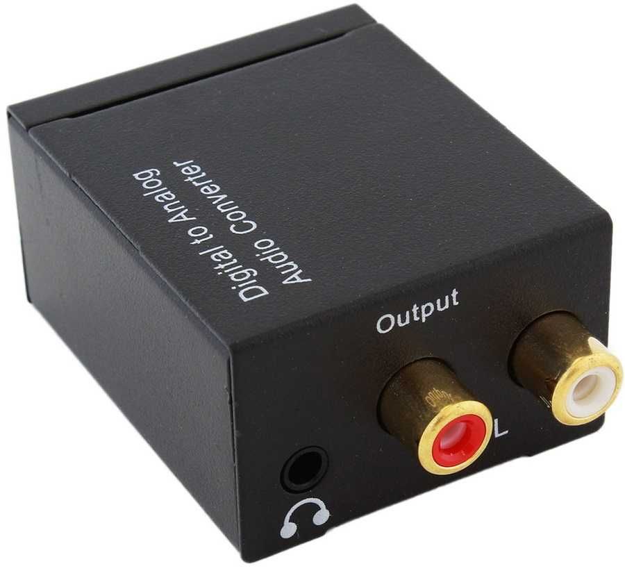 Konwerter optyczny Toslink SPDIF 2x RCA zasilanie USB * Wejherowo