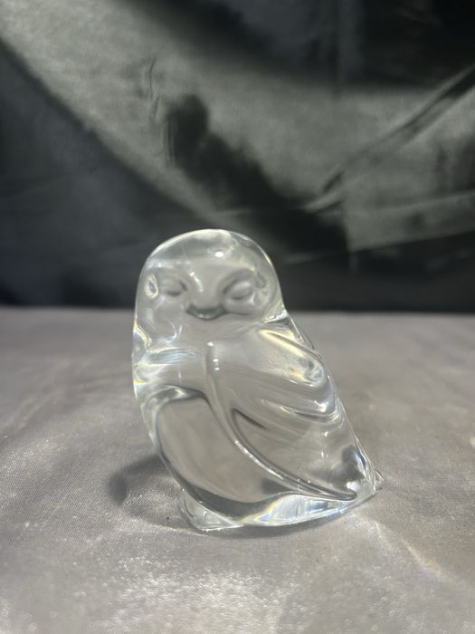 Szklana sowa – Hadeland Glassverk – szkło artystyczne, sygnowane