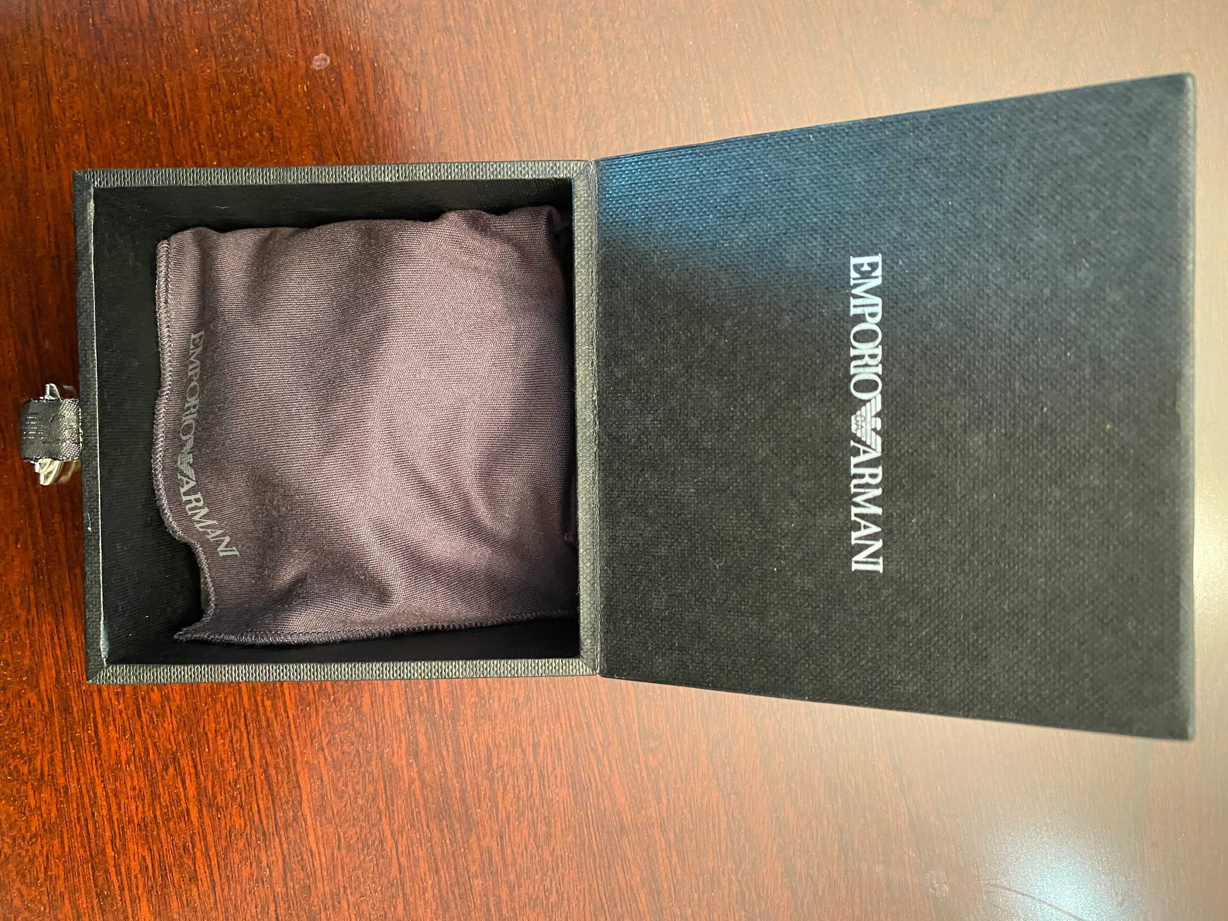 Pulseira e colar pendente EMPORIO ARMANI, em prata