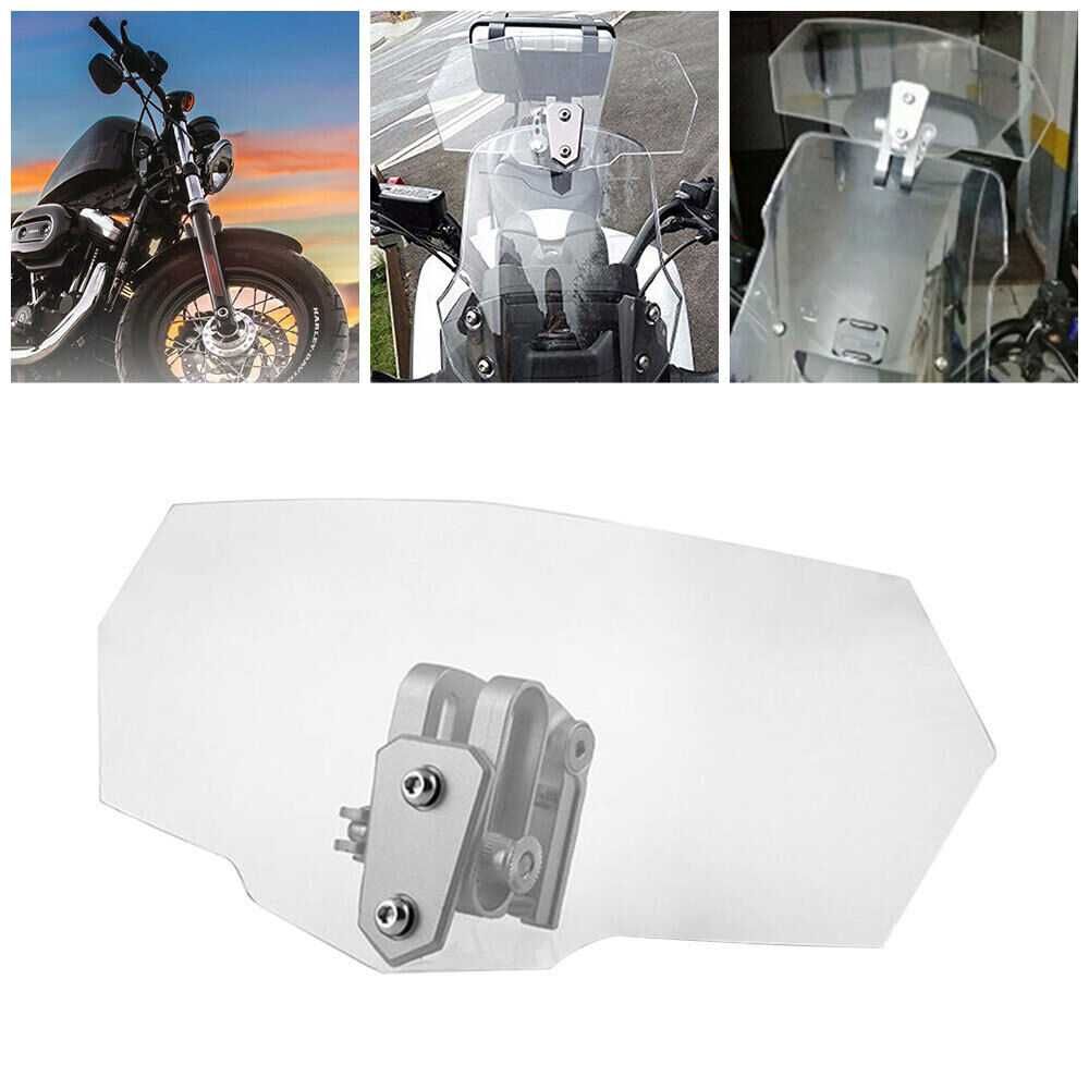 Przednia szyba motocykla deflektor wiatrowy regulowany spoiler