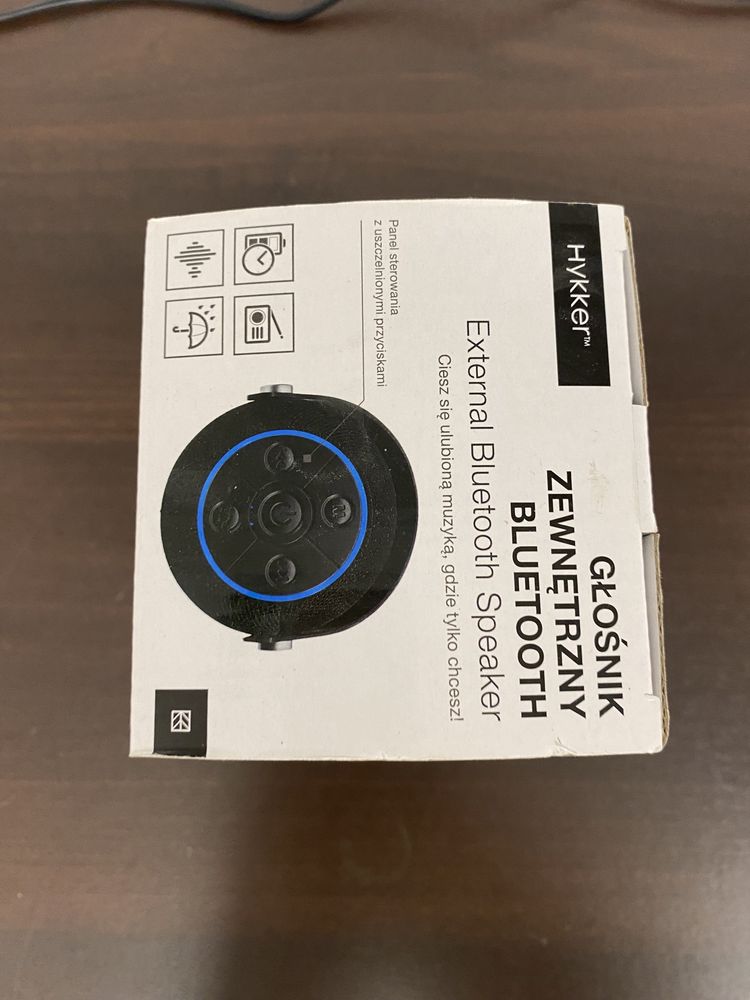 Hykker glosnik przenosny bluetooth 210183-OSB-IP44 czarny 10W