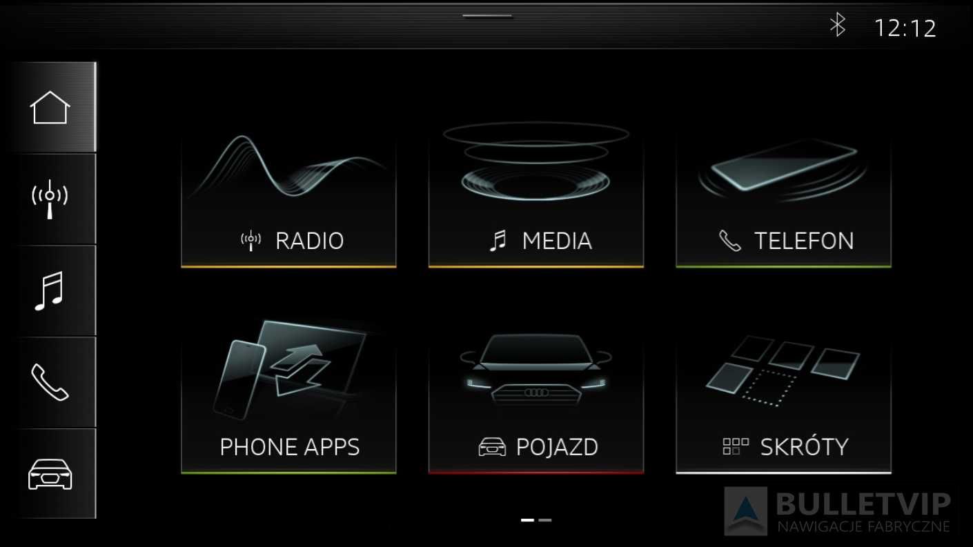 Audi Q3 A1 A3 Aktywacja CARPLAY Android Auto USA-EU Polskie Menu