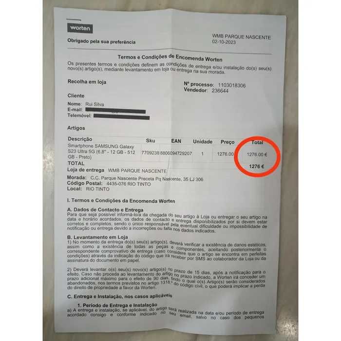 Samsung Galaxy S23 Ultra 12 GB - 512 GB