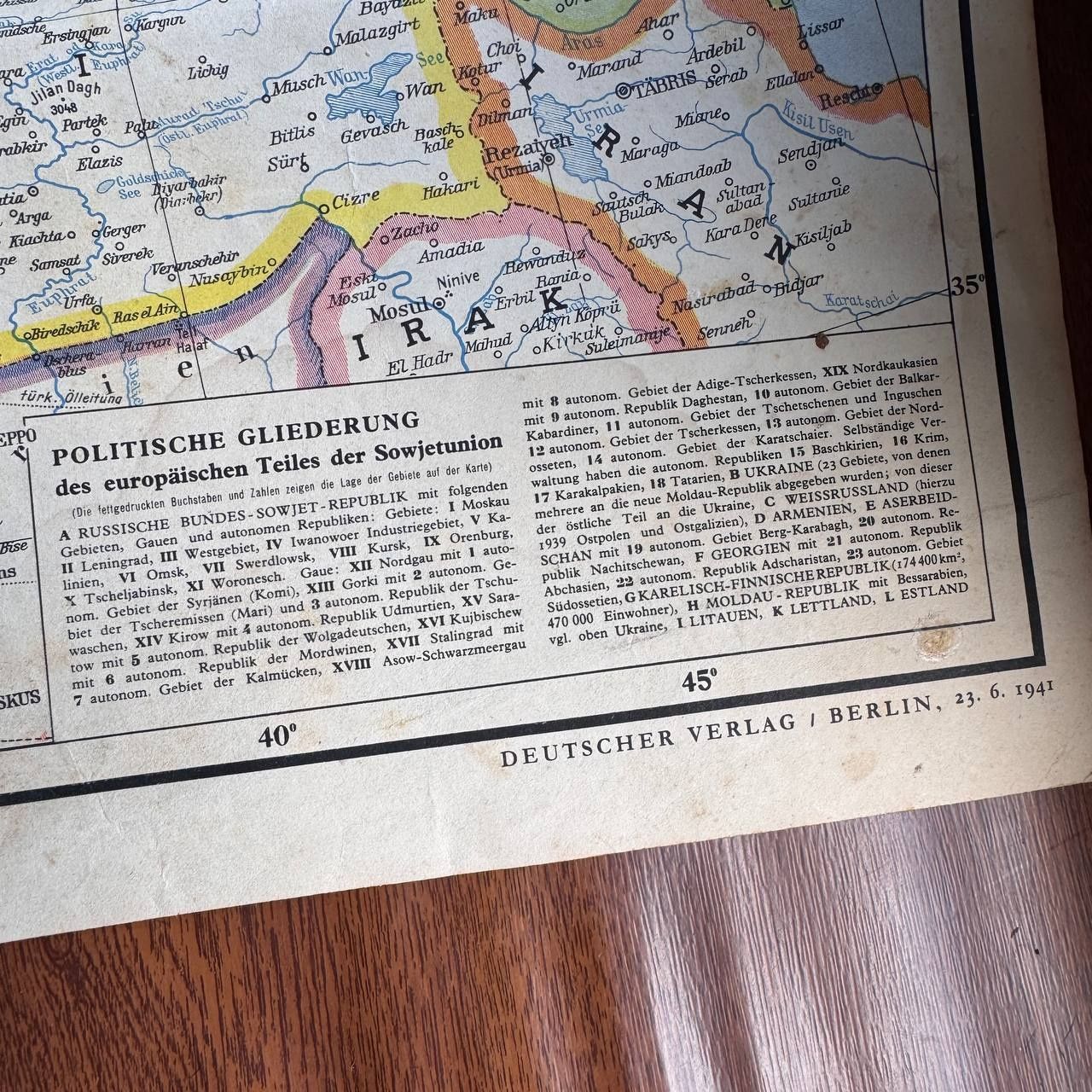 III Rzesza Mapa front wschodni Polska 1941 rok