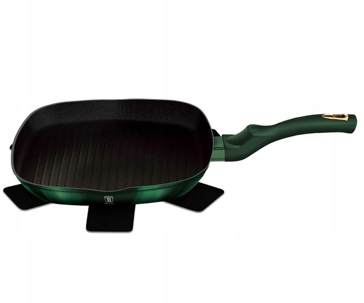 Patelnia grillowa Berlinger Haus Emerald 28 cm tytanowa