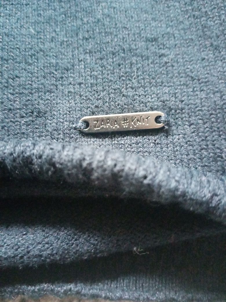 Sweter Zara, granatowy, dla chłopca, 128 cm