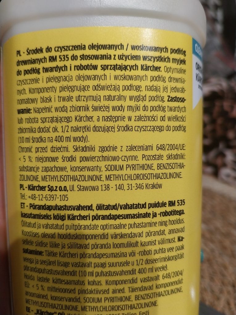 Plyn Karcher do.podlog drewnianych
