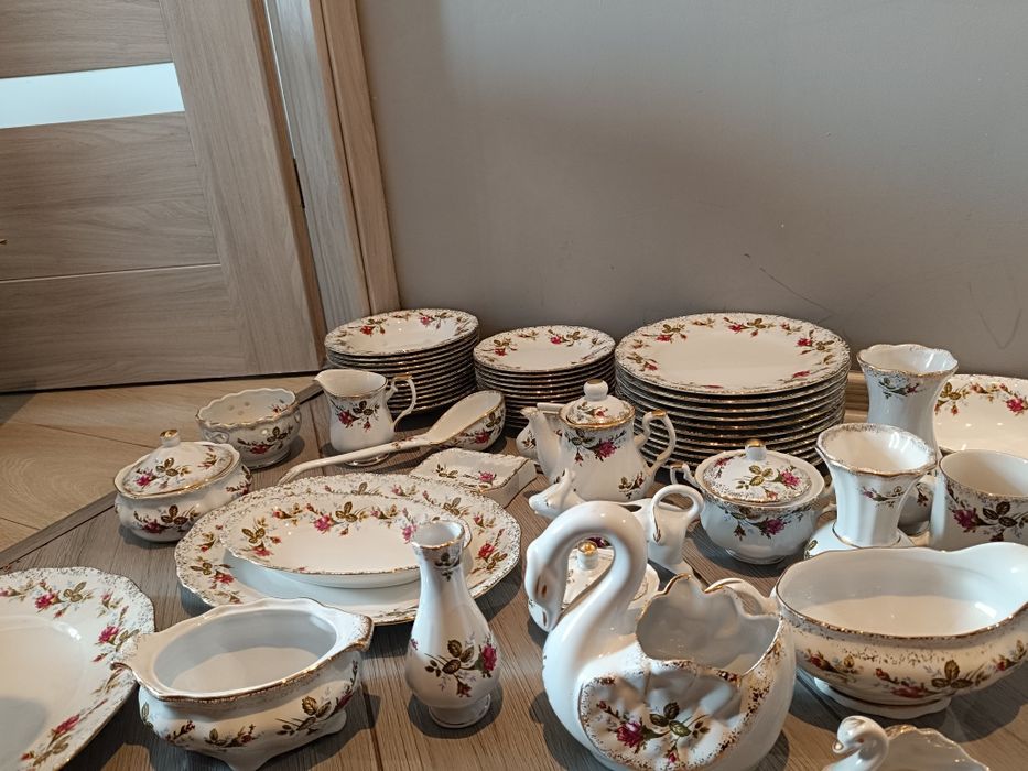 Serwis obiadowy Chocież Vintage antyk porcelana porcelanowy