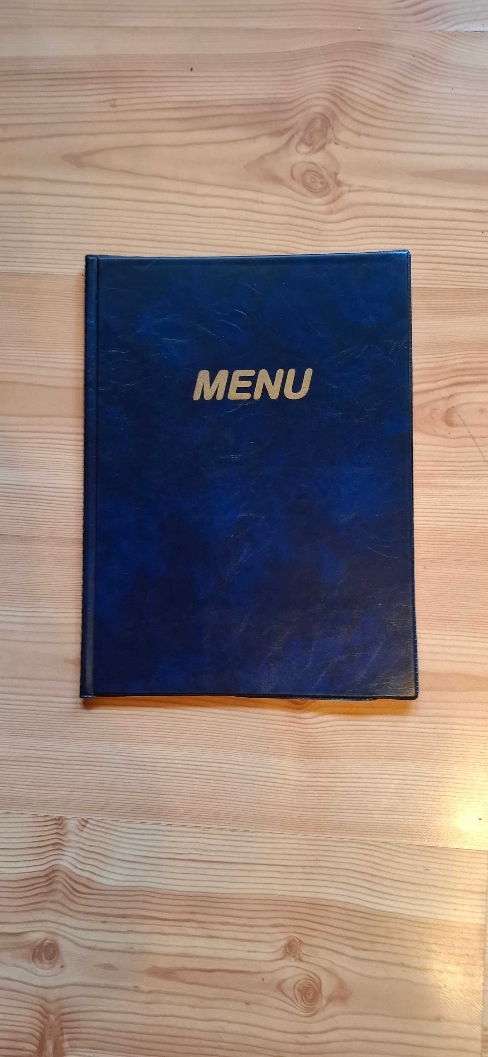 Karty Menu do dań i napojów -zestaw 3 sztuk.