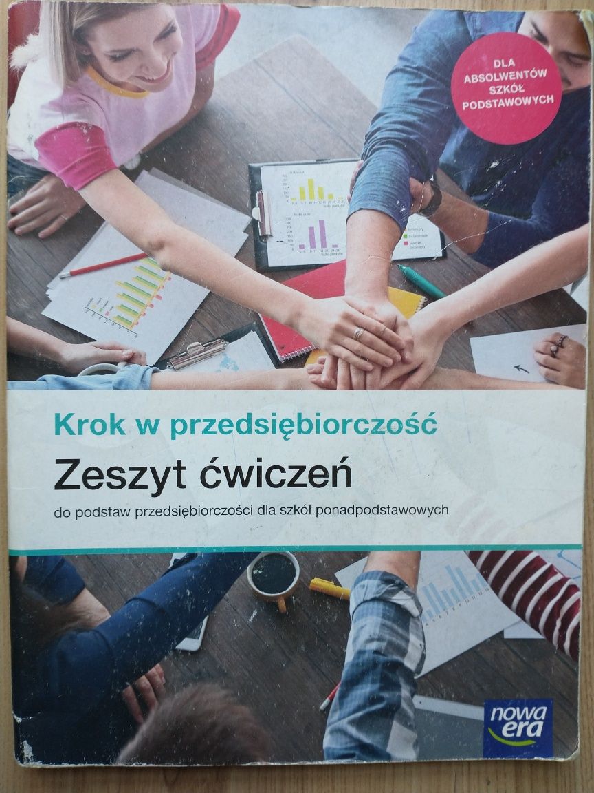 Krok w przedsiębiorczość- zeszyt ćwiczeń+ podrecznik