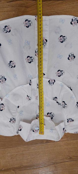 Biała elegancka koszula dla dziewczynki, Disney baby myszka miki, r 92