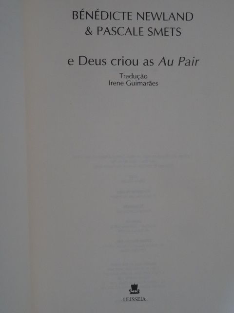 E Deus Criou as Au Pair de Bénédicte Newland