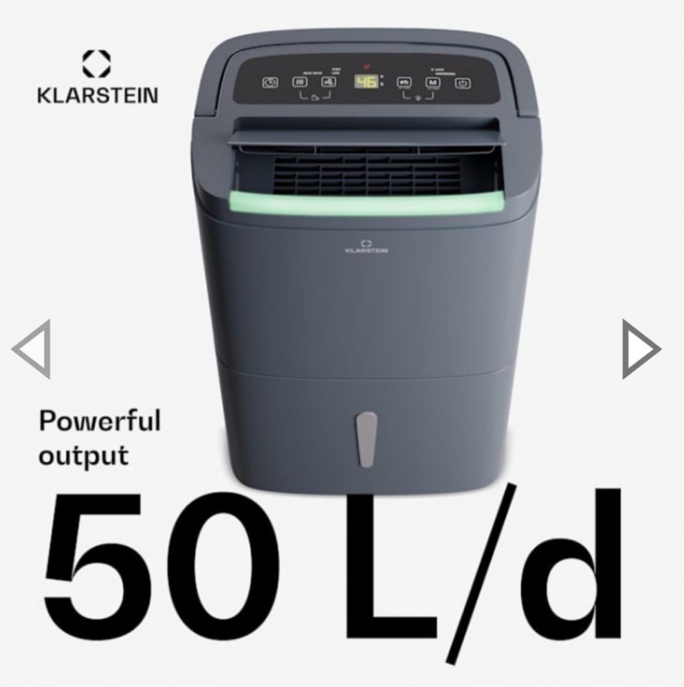Портативный осушитель воздуха Klarstein DryFy Connect 50