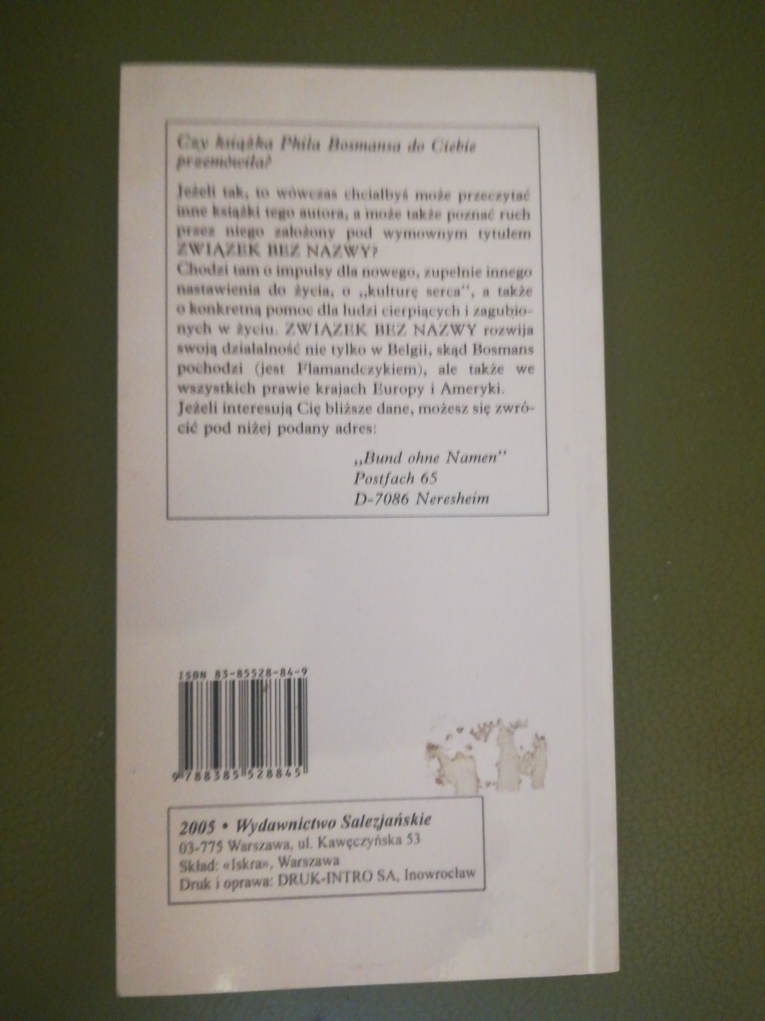 książka "Człowieku lubię Cię" Phil Bosmans