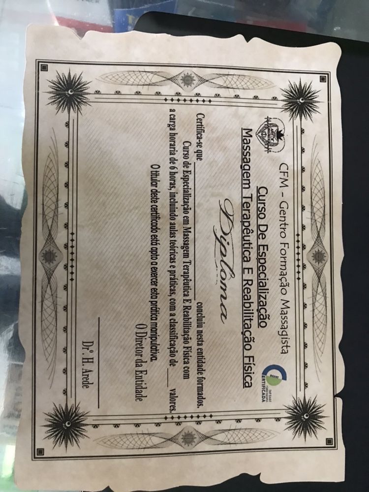 Criação de diplomas / certificados