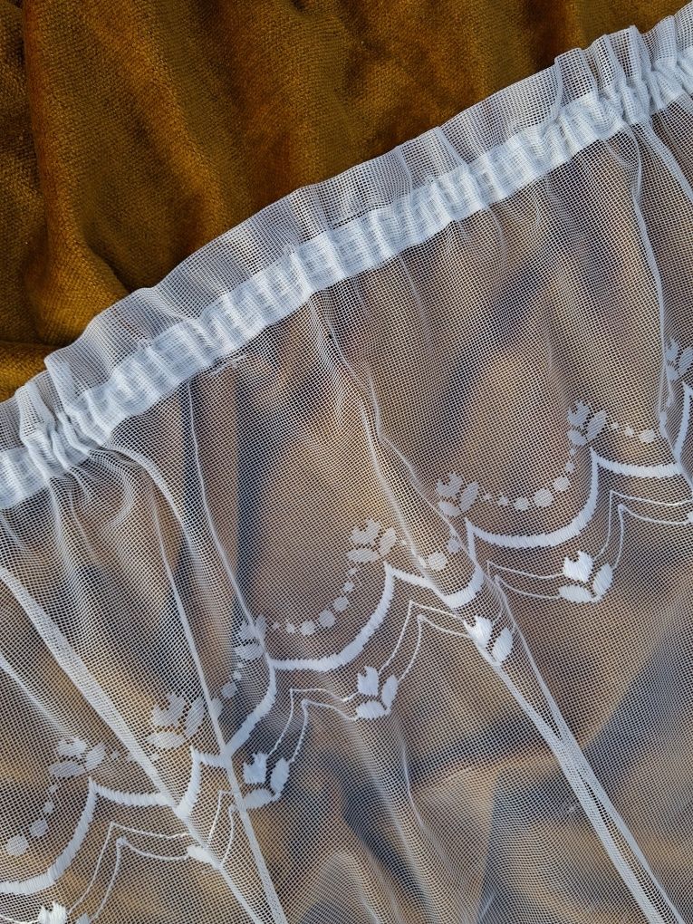 Firana retro PRL 280x490 2 sztuki