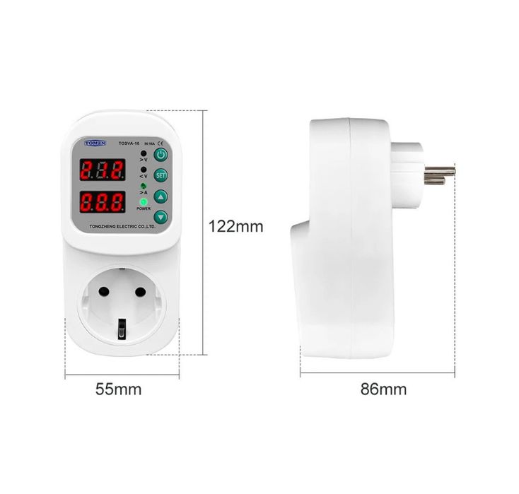 Реле напруги, пристрій захисту від перепадів напруги TOMZN TOSVA-16
