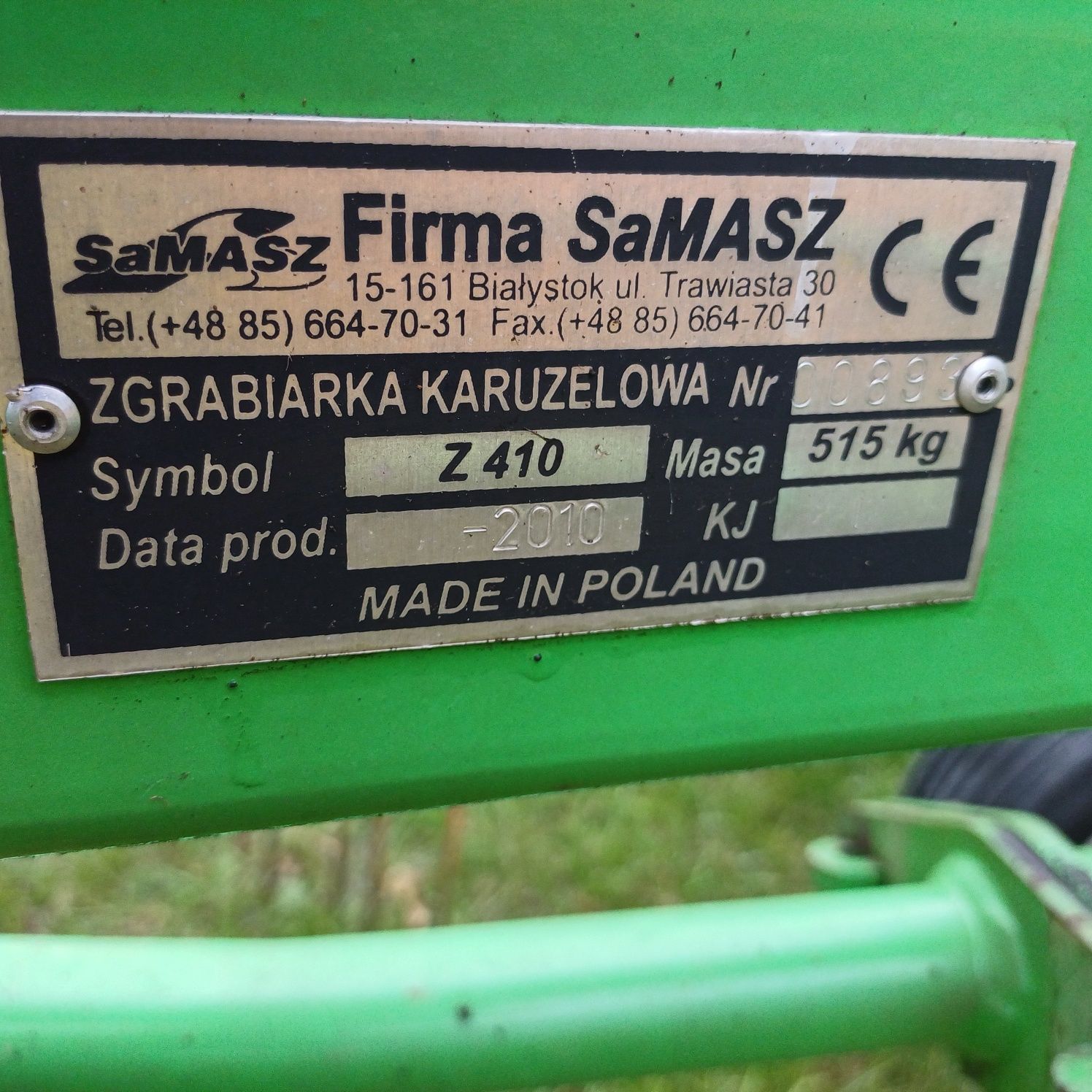 Zgrabiarka przetrząsacz samasz z 410 kuhn claas pottinger fella unia