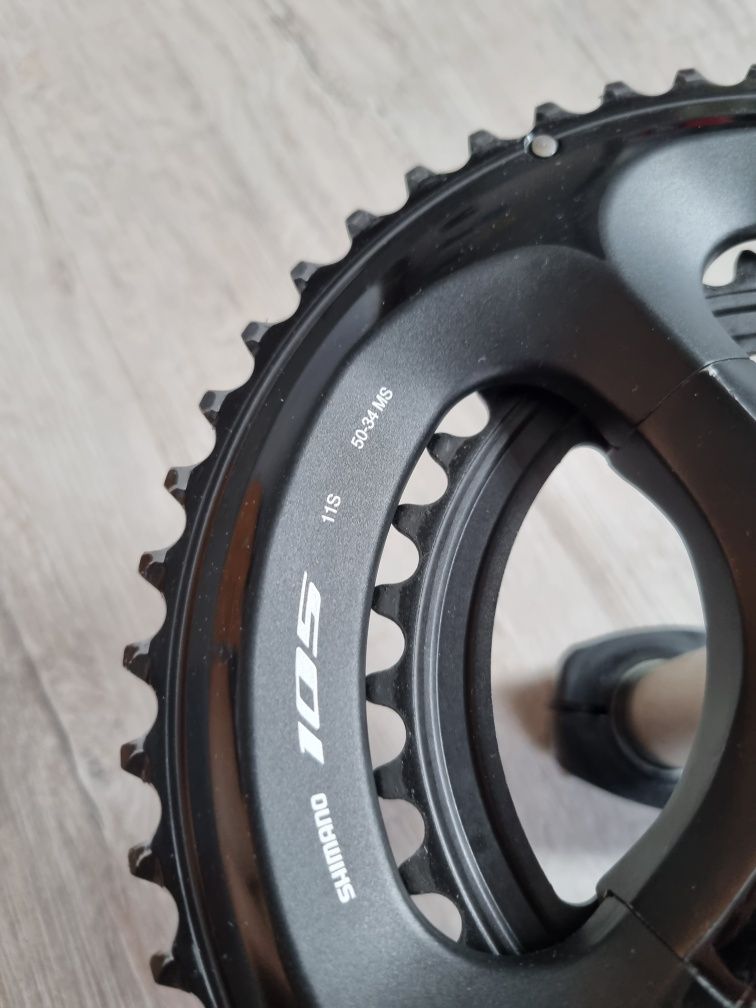 Korba shimano 105 z pomiarem mocy