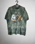 Koszulka Harlequin owl birds vintage 90’s