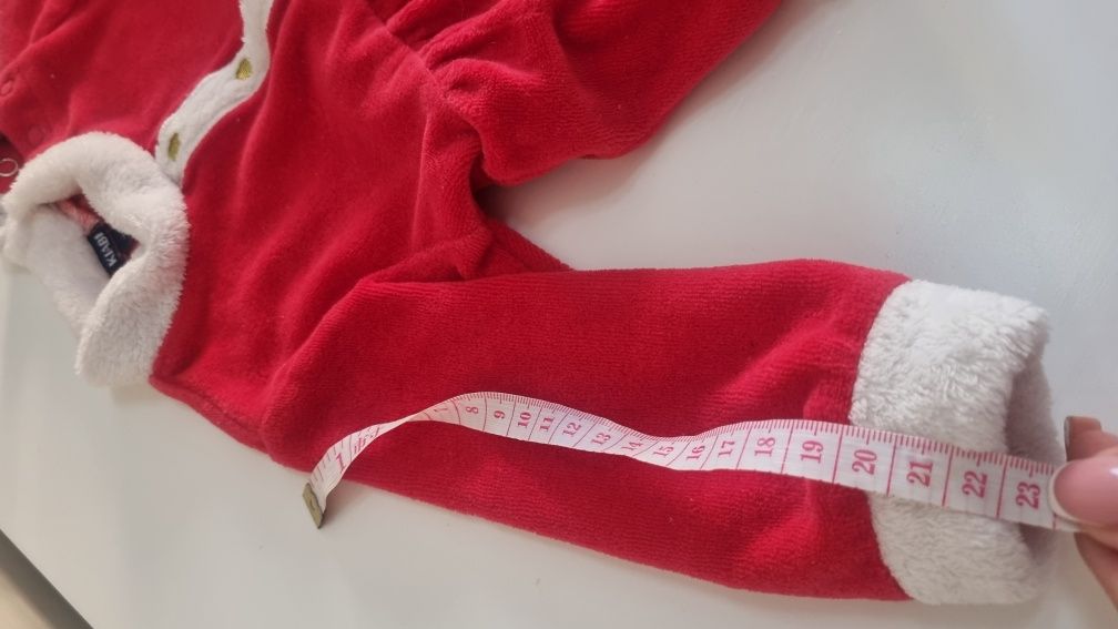 KIABI Przebranie świąteczne strój św. Mikołaja mikołajowej śnieżynki p