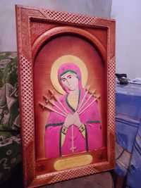 Икона Богородица Семистрельная заряженная Любовью
