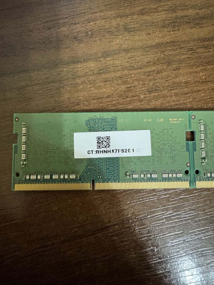 Оперативна память ddr4 для ноутбуку, комплект 8Gb, samsung 3200