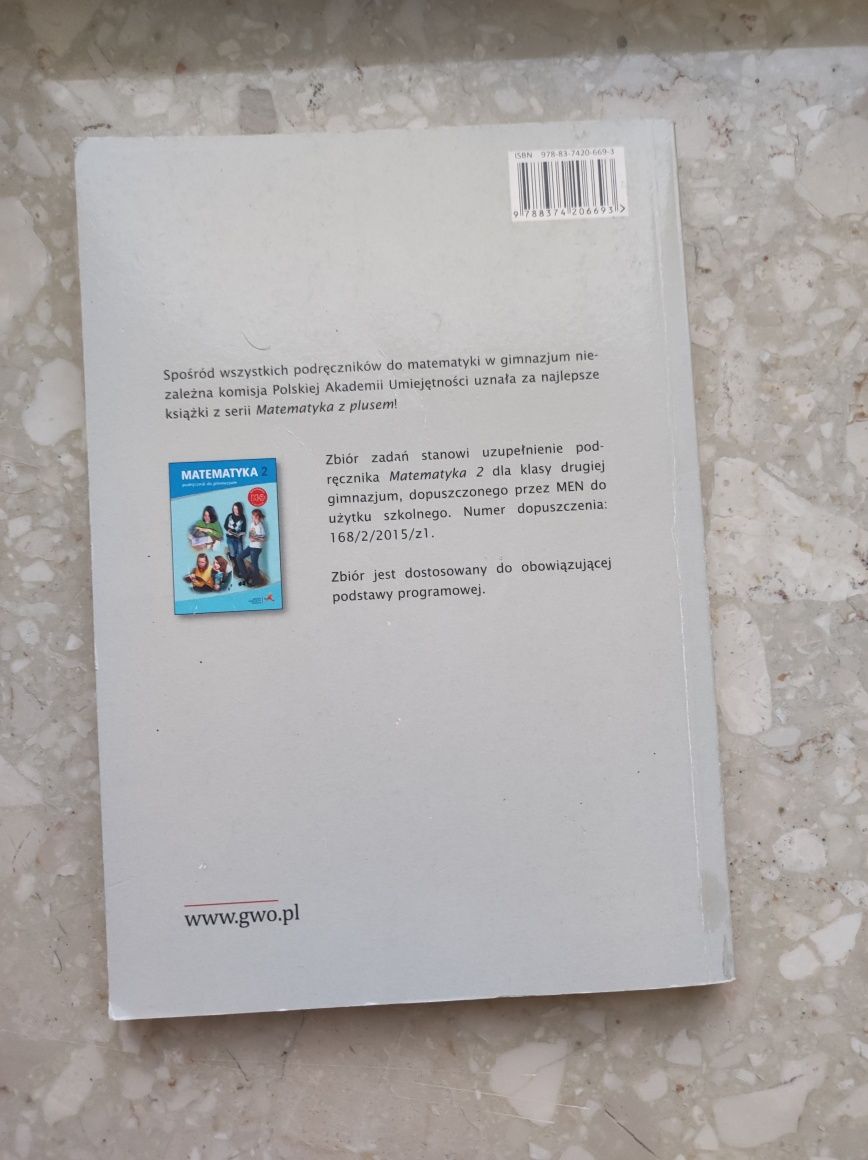 Zbiór zadań do gimnazjum. Matematyka klasa 2