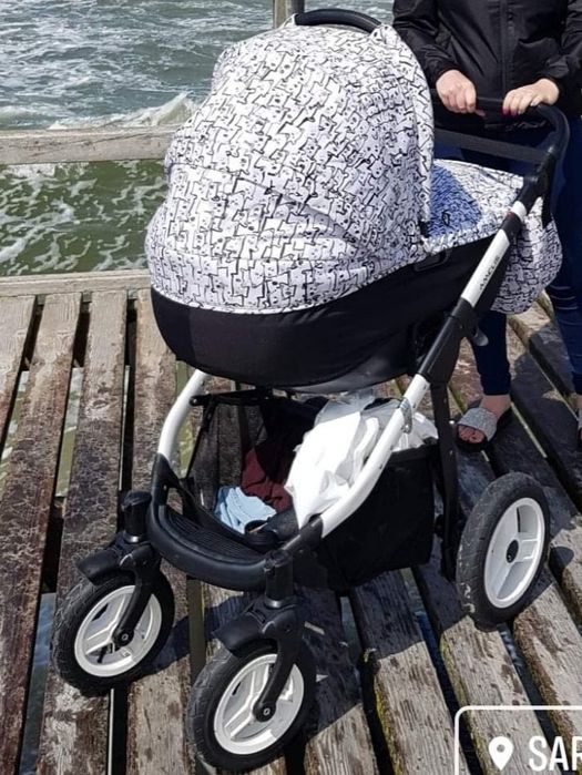 Wózek Amelis pro Panda 2w1 gondola spacerówka