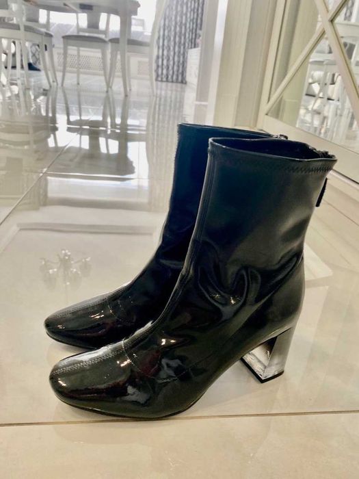 Чоботи шкіряні чорні   37