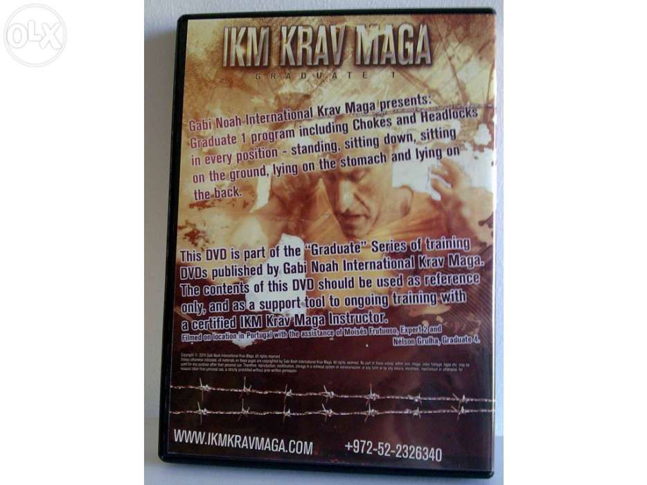 Dvd de krav maga G1 (método de defesa pessoal israelita) - gabi noah