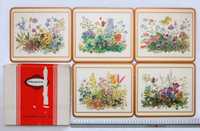 Pimpernel, Portmeirion UK podkładki na stół, kwiaty botaniczne vintage