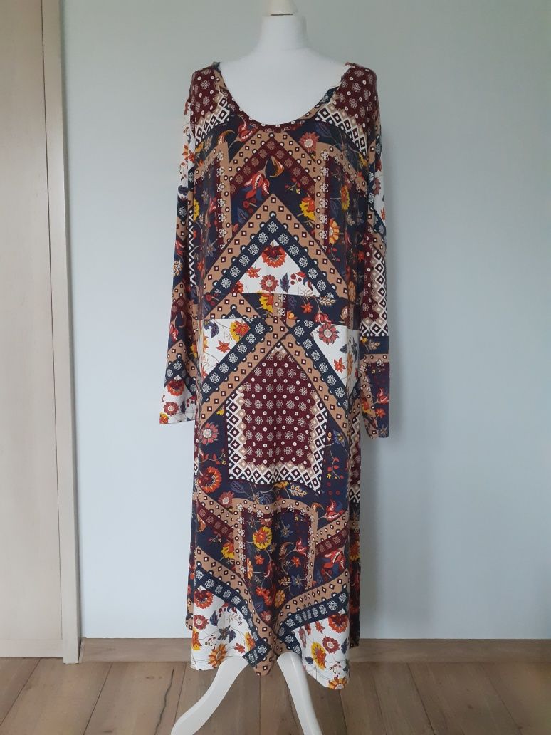 Nowa sukienka boho 48/50
