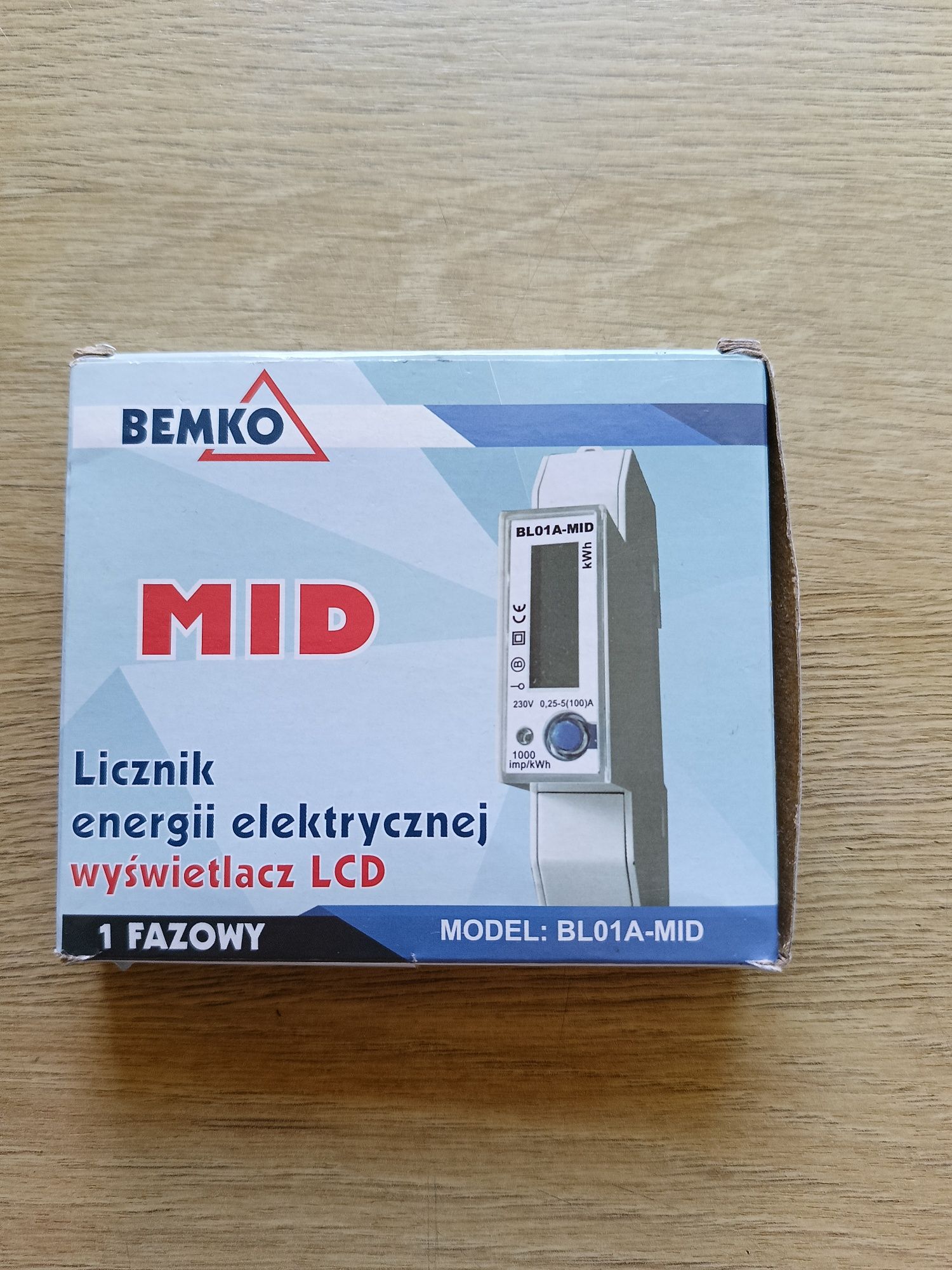 Licznik energii elektrycznej - jednofazowy