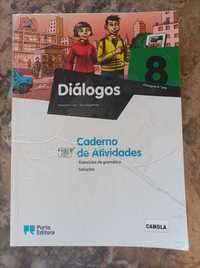 Português. Diálogos 8o ano, caderno de atividades.