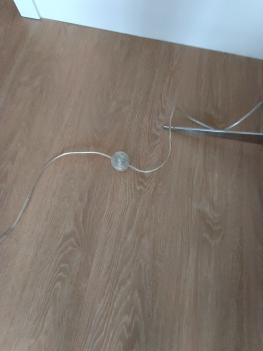Candeeiro pé cromado 140cm